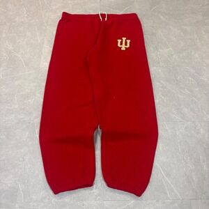 Vintage Santee Indiana University IU Hoosiers Sweatpants Red Mens Large Made USA